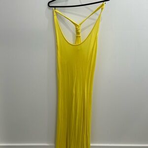 Old Navy Sunny Yellow Knotted Back Dress, Size Medium